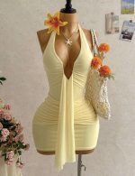 Vestido amarillo de encanto - Imagen 2