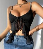 Top de tirantes negro - Imagen 2