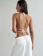 Camisa con espalda descubierta - Imagen 4