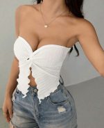 Top de punto blanco - Imagen 2