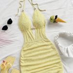 Vestido de encaje amarillo