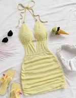 Vestido de encaje amarillo