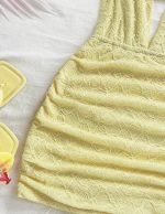 Vestido de encaje amarillo - Imagen 2
